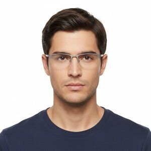 Gucci Mens Square/Rectangle Ruthenium Green Transparent Fashion Designer Eyewear